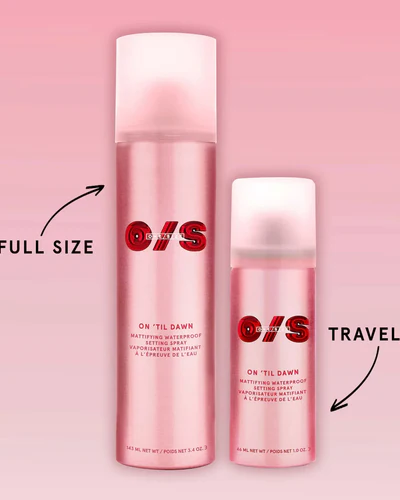 one size by patrick starrr on til dawn mattifying waterproof setting spray 46 ml and 143 ml 5